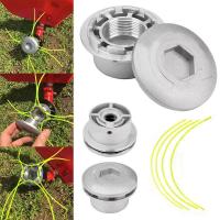 Cabeza De Trimmer De Hierba Universal En Aluminio Con 4 Líneas Cabeza De Cortacésped De Nylon Para Motosierra Plata - details 0