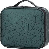 Neceser Maquillaje Bolso Mujer, Bolsa de Cosméticos de Viaje Impermeable Estuche de Viaje Portátil Maletín Manicura Joyero y Uñas Organizador, with Divisiones Extraible, Verde - details 0