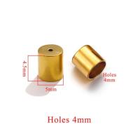 20pcs Aros De Cierre Para Pulseras De Cuero Acero Inoxidable Galvanizado En Oro Conectores Para Joyería DIY De Aiovlo - details 6
