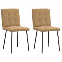 vidaXL Sillas de comedor 2 unidades terciopelo en color Gris oscuro/Amarillo/Crema y más | cómodas modernas ergonómicas para comedor cocina salón hogar - details 9