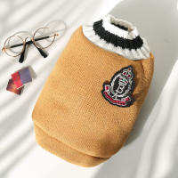 Chaleco De Punto Para Perro Y Gato Estilo Universitario Con Cuello V Teddy Bomei Diversión Para Todas Las Estaciones Especialmente Otoño E Invierno - details 7