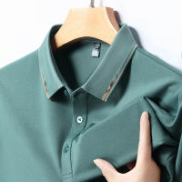 Camisa Polo De Algodón Para Hombre 2024 Estilo Casual Color Sólido Cómoda Y Transpirable Manga Corta Moda Verano Negocios Y Descanso - details 5