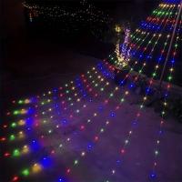 1PC 198 LED Luz De Estrella Cascada Con 8 Modos Cargado Por USB Y Control Remoto Luz De Camping Para Interior Y Exterior Decoración De Navidad - details 5