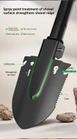 Shovel Plegable Portátil 7-en-1 Para Jardinería Y Camping Con Compas Y Maza Y Abrebotellas Para Kit De Sobrevivencia Material Plástico Antideslizante Y Duradero - details 4