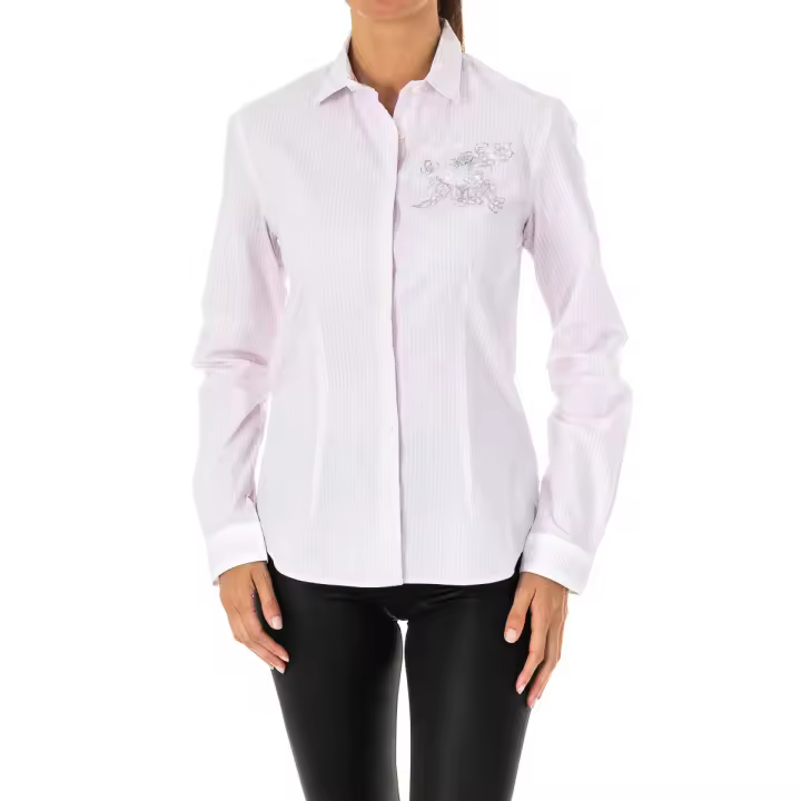 La Martina-Camisa manga larga y cuello solapa LWC603 para Mujer - 1
