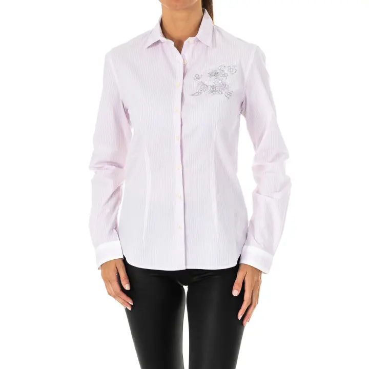 La Martina-Camisa manga larga y cuello solapa LWC603 para Mujer - 1