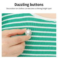 Set De 10 Botones De Metal Con Rhinestones Para Camisas Accesorios Para Manualidades Y Scrapbooking Decoración Para Ropa Tamaños Variados Para Mujeres Y Hombres - details 5