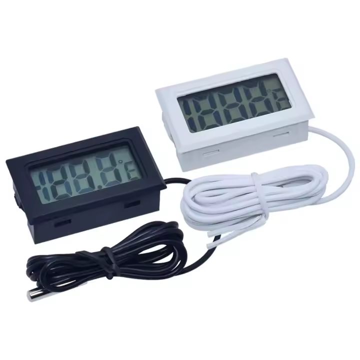 TPM-10 Gáuge Digital De Temperatura Con Pantalla LCD Sensor De Temperatura Impermeable Probar Termómetro Detector De Humedad 1M 2M - 1