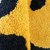Alfombra Trippy Sonriente LAKEA 100% Hecha a Mano Absorbente Y Antideslizante Para Dormitorio Cocina Baño Y Toilette - details 2