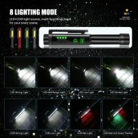 Linterna LED Multifuncional 4 En 1 Super Brillante 365nm UV Cargable Por USB Con Imán En La Punta Y COB Farol Torcha - details 18