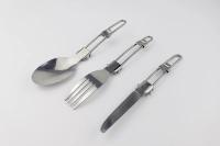Cuchara De Acero Inoxidable Plegable Para Camping Y Cocina Al Aire Libre Ultra-Ligera Con Forks Y Cucharas 1-10PCS - details 6