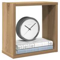 Estantes cubo de pared 2 unidades 30x15x30 cm en color Roble Sonoma/Madera antigua/Roble negro y más | práctico organizador multiusos diseño compacto funcional - details 4
