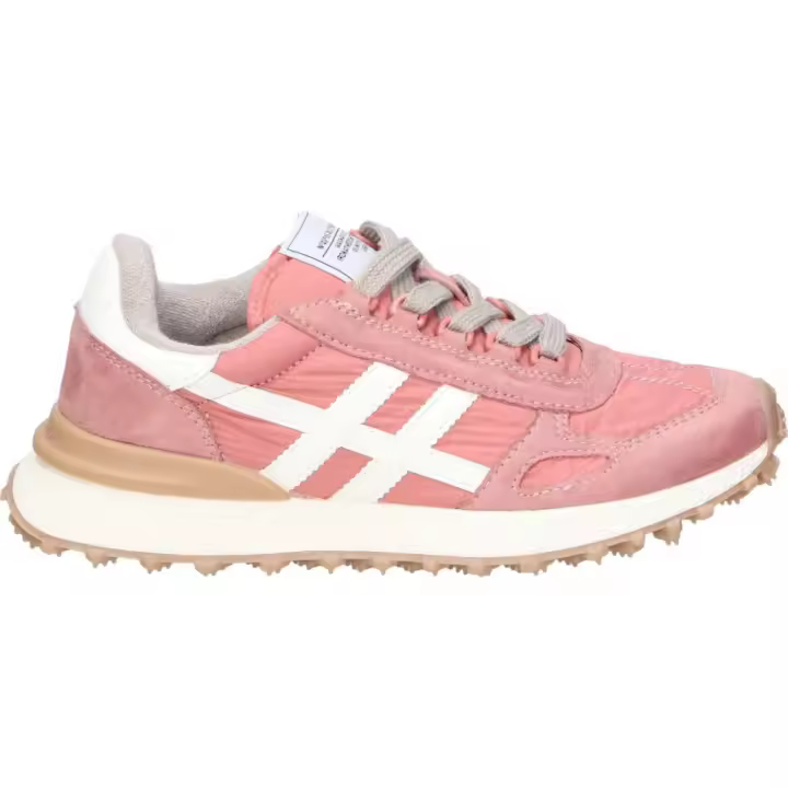CORINA | Zapatillas Plataforma Corina para Mujer – Deportiva en Color Rosa y Blanco – Sneakers con Cordones – Plataforma Baja y Cómoda – Casual – Versátiles – Moda – Modelo M5120 - 1