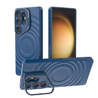 Funda Magnética De Lujo Para Samsung Galaxy S25 Ultra plus Con Soporte Para Lentes Plegables Y Carga Inalámbrica Magsafe Cubierta Suave Mate Protectora Contra Golpes Y Arañazos - details 12