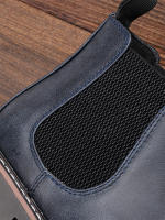 Botas Chelsea Retro Para Hombre 2024 Comodidad Moda Cuero Sintético Botas De Tobillo Encima De La Rodilla Material De Suela TPR - details 8