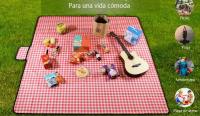 Manta de Picnic Manta Impermeable - 150 x 200 cm / 2x2m Manta de Picnic Plegable, Alfombra de Picnic de Viaje Lavable Manta Camping en la Playa para Barbacoa al Aire Libre Senderismo Parque Jardín (Rojo) - details 0