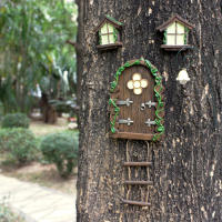 Set De Decoración De Puerta De Cuento De Fadas Miniatura Adorno Decorativo Para Jardín Externo Palillo De Estatua Para Decoración De Patio - details 3