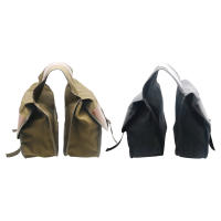 Bolsa De Selleccion Para Motocicleta De Gran Capacidad Impermeable De Lona Con Cuero Herramientas Laterales Para Viaje Y Montar Bicicleta - details 13