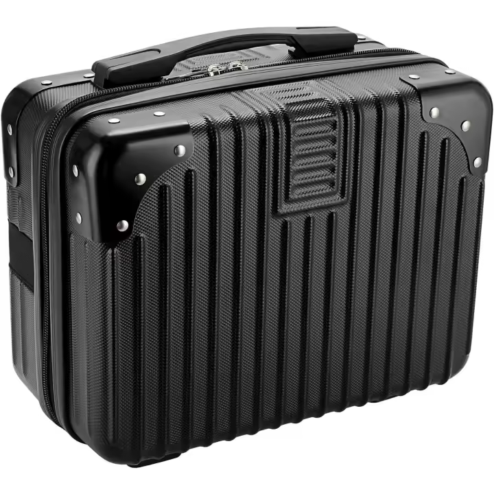 Organizador para cosméticos, Minimaleta de ABS Negra - 1