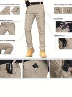 Pantalones Tácticos Multifuncionales Para Hombre Resistentes Al Desgaste Y Agua Ideales Para Senderismo Y Trabajo Al Aire Libre - details 0