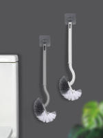 Nueva Cepillo De Inodoro S-Diseñado Duradero Para Uso Doméstico Limpieza De Baño Sin Esquinas Muertas Montado En La Pared - details 0