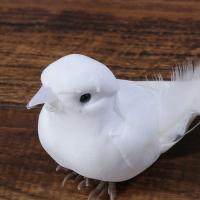 Decoración De Pájaro De Imitación Blanco Para El Hogar Y Jardín Decoración De Boda Y Navidad Pájaro De Amor Y Paz Artificiales Modelo De Pato Simulación - details 2