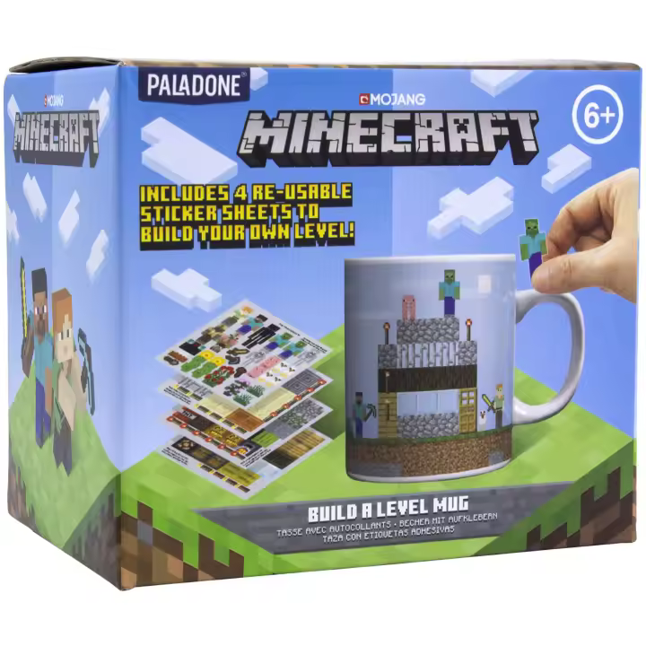 Taza cerámica Minecraft - Build a level Raíz MERCHAN-STORE Tazas Minecraft - 1