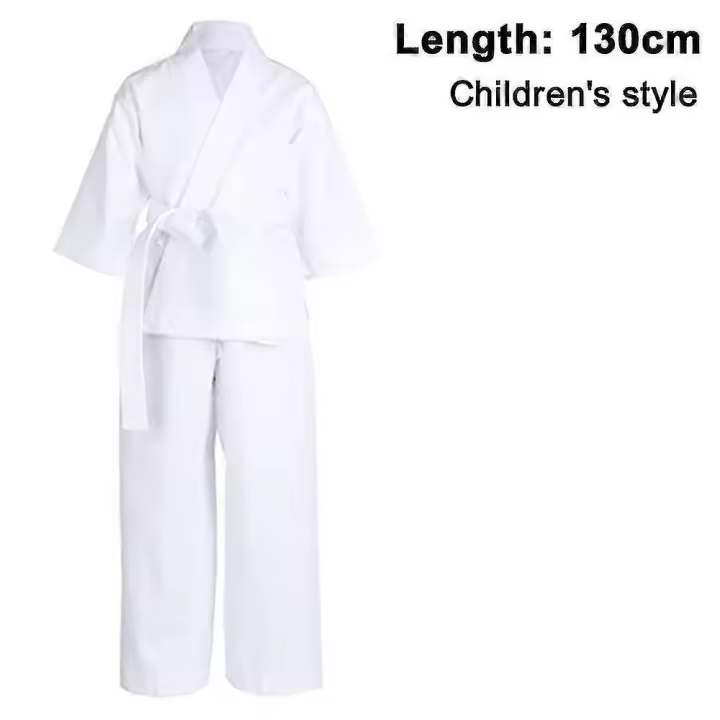 Uniforme del karate con la correa libre, el karate blanco Gi para el tamaño de los niños y del adulto - 1