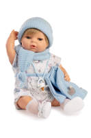 Muñecas Berbesa, Muñeco Lloron Raúl 42 cm, bufanda azul, Muñecas para niñas muñecas juguetes para niñas muñecas recien nacidas muñecas recien nacidos - details 1
