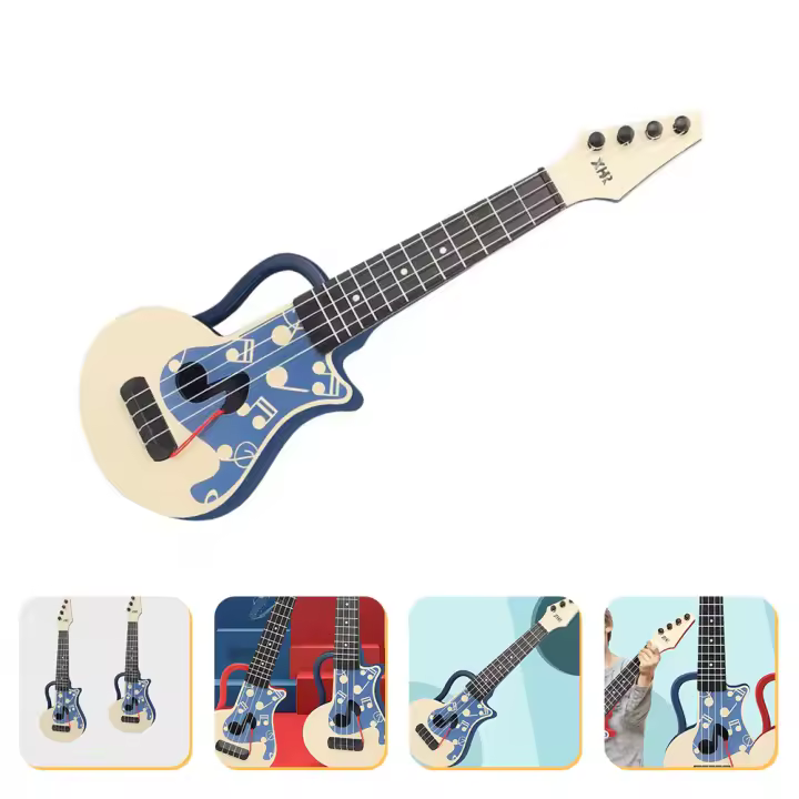 Ukelele Para Niños Instrumento Musical Educativo Juguetes De Guitarra Modelos De Instrumentos Musicales Regalo Temprano - 1