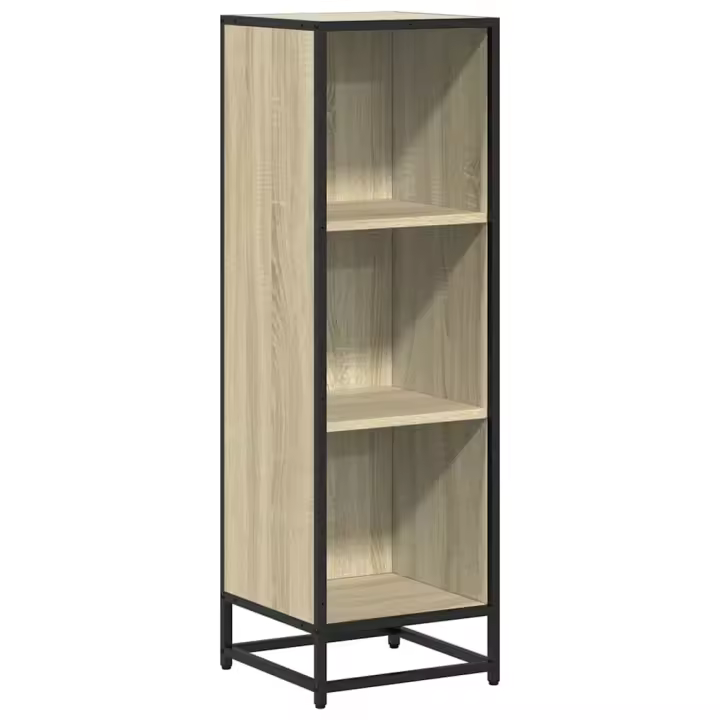 VidaXL Estantería Milán 3 compartimentos roble 107,5x33,5x33 cm - 1