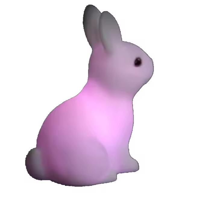 Luz Nocturna De Conejo Colorida Para Niños Regalo De Bebé Dibujo Animado Animal Lindo Lámpara De Bunny Decoración De Navidad Cumpleaños Para Niños - 1