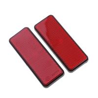 2pcs Reflector Rectangular Reflexivo Para Motocicleta ATV Scooter Moped 4 Wheelers Accesorios Exteriores De Seguridad Vial - details 2