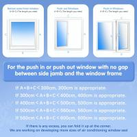 200-500CM Kit Ventana Aire Acondicionado Portatil, Aislante Aire Acondicionado Portatil, Aislante Ventana Aire Acondicionado, Cubierta Aislante Ventana Aire Acondicionado, Bloquea El Aire Caliente - details 6
