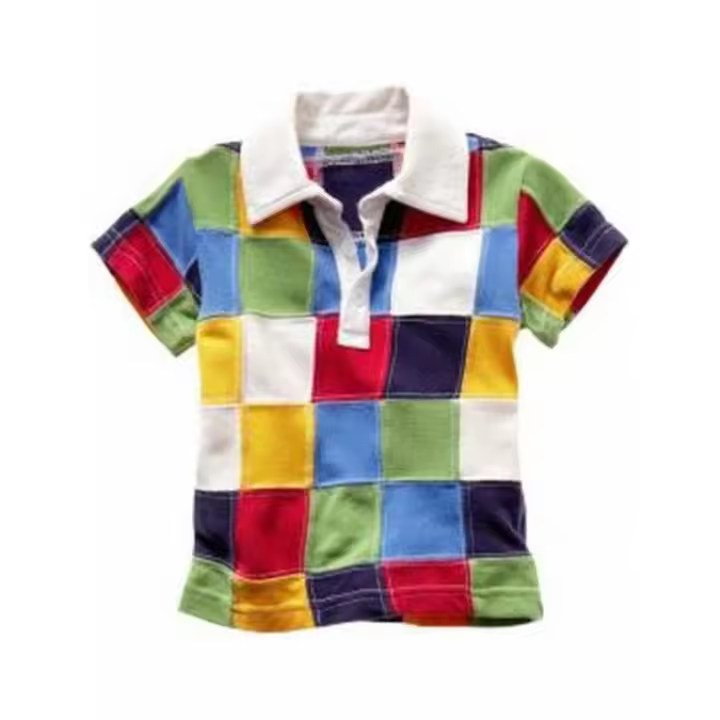 Sandra Adrubau | Camiseta Bebé Niño 100% Algodón | Diseño Divertido a Cuadros | Suave, Transpirable y Cómoda - 1