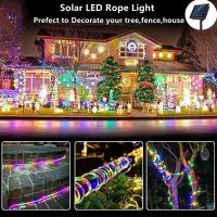 Cuerda de tubo Solar para exteriores, luz Led para decoración navideña de jardín, cadena de luces de hadas, lámpara Led para fiesta de boda, 32m, 22M, 12M, 7M - details 12