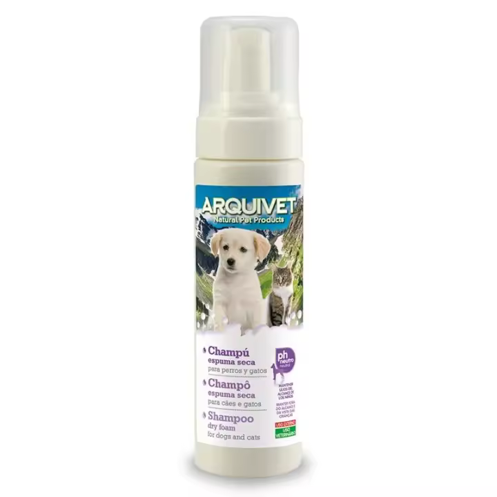 Arquivet Champú Espuma para Perros y Gatos Cachorros 200ml - Cuidado Suave y Seguro para Pelaje Brillante - 1