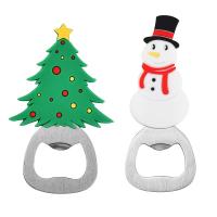 Abrepuertas De Acero Inoxidable Con Patrón Navideño Multifuncional Con Silicón Magnético Para Refrigerador Regalo De Cocina - details 9