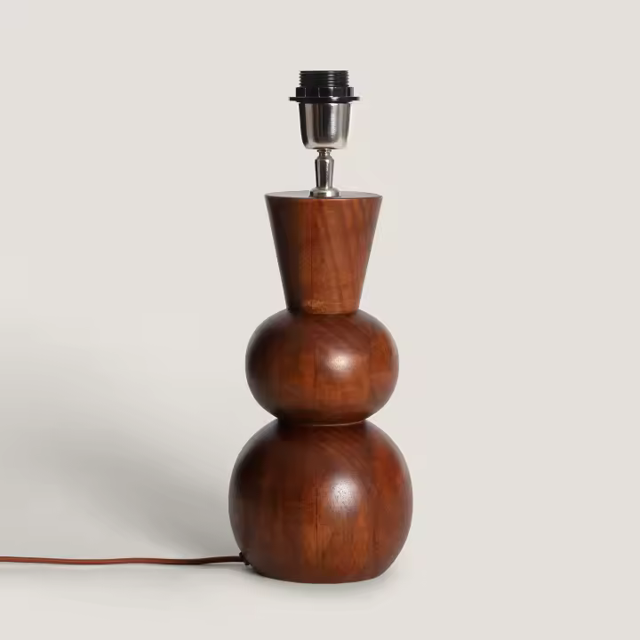 Base Lámpara de Mesa Madera Vinda ILUZZIA - 1