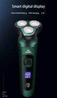 Afeitadora Eléctrica Inteligente Con Pantalla LCD Tres Cabezas Rasurador Flotante USB Recargable Multifuncional Para Barba Y Cabello - details 1