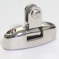 Juego De Bisagra De Acero Inoxidable 316 Con Almohadilla De Goma Para Barco Yate De Marina Hebilla De Montaje De Tipo Montaña Plateado Para Toldo Swivel - details 12