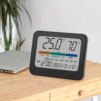 Medidor De Temperatura Y Humedad Digital Pantalla Grande Color Indicador De Comodidad Para Hogar Oficina Dormitorio Con Registros De Máximo Y Mínimo - details 3