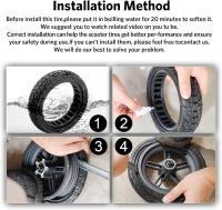 Neumático sólido, todoterreno eléctrico Scooter Neumáticos Rueda de repuesto 8.5 pulgadas 8.5 * 2.0 a prueba de explosiones de goma delantera/trasera para Xiaomi Pro 2/M365/M365 Pro/1S/3/3 Lite/Essential y todos los neumáticos para patinete de 8,5 pulgada - details 5