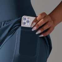 Shorts Deportivos De Mujer Para Gimnasio Y Tenis Con Bolsillos Pantalones Elásticos De Yoga Y Golf Entrenamiento Correr - details 50