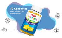 Neo Peques - Gummies de Omega 3 y DHA para Niños - Veganas - Sabor Limón - 30 Unidades - Favorece la Memoria - Gominolas a Base de Colina y Vitaminas del Grupo B - Para Mayores de 3 Años - details 3