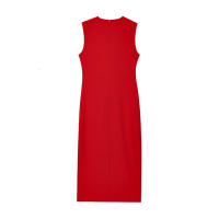 Vestido Largo Negro Para Mujer Estilo Casual Elegante Con Botones Y Manga Corta Para Primavera Verano 2025 Vestidos De Polyester A-Line - details 33