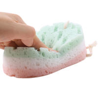 3Pcs Esponja De Baño Con Bola De Ducha Para Masaje Y Exfoliación De Cuerpo Limpieza Corporal Accesorios De Baño Cepillo De Esponja - details 9