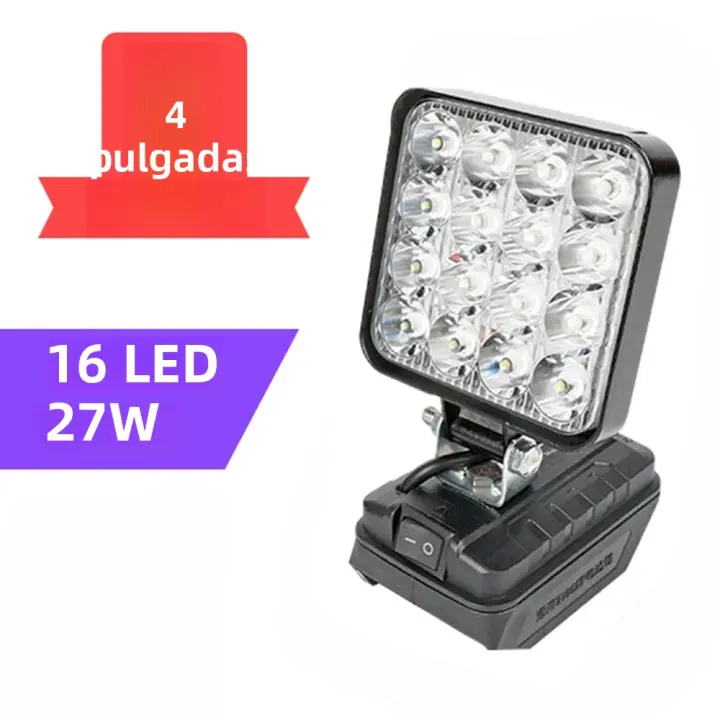 Spotlight LED Portátil Sin Cable Para Pesca Y Emergencias Tamaño 3/4/5/8 Pulgadas Compatible Con Batería Makita 20V Herramienta De Trabajo Al Aire Libre - 1