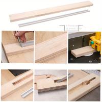 2Pcs Riel De Madera Para Trabajos De Carpintería Con Ranura T-aluminio Herramienta De Juego De Miter T-Screw Para Mesa De Sábanas/Ruteador - details 2