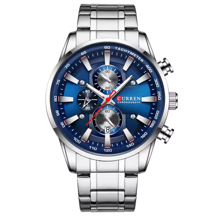 Reloj De Pulsera Deportivo Para Hombre CURREN Lujo Marca Nueva Cronógrafo Resistente Al Agua Con Fecha Relogio Masculino De Cuarzo - 1